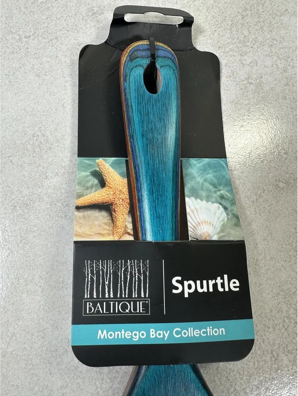 Baltique Montego Bay Spurtle Layered Birch Wood Kitchen Utensil NWT